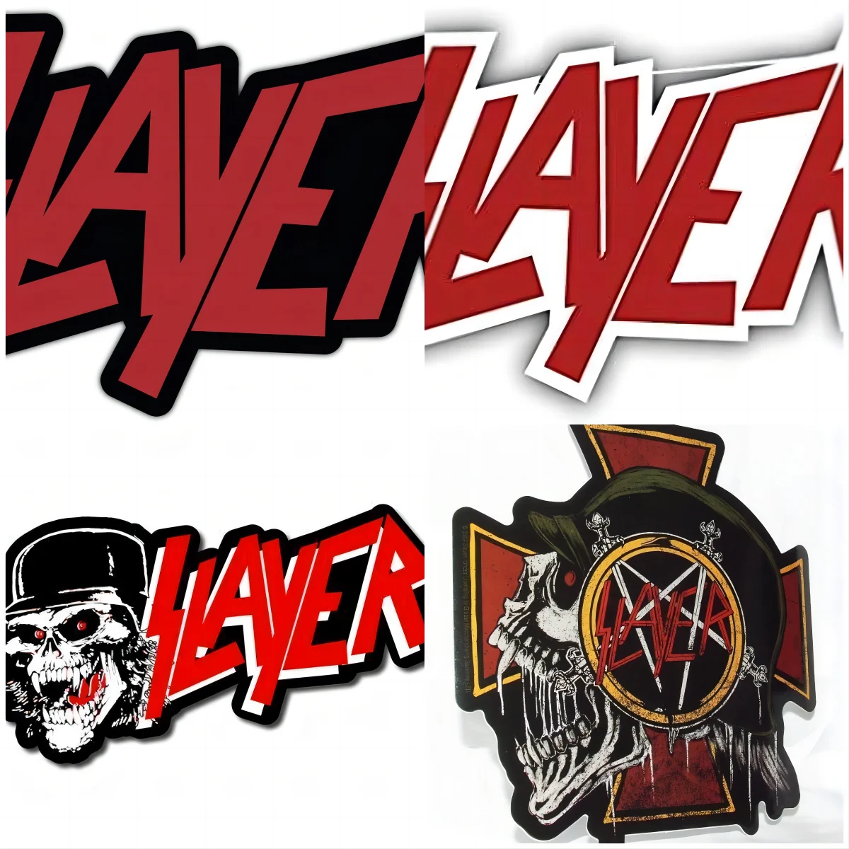 Slayer Slogan Logo - Sticker Graphic - Auto, Wall, Laptop, Cell, Truck Sticker for Windows, Cars, Trucks