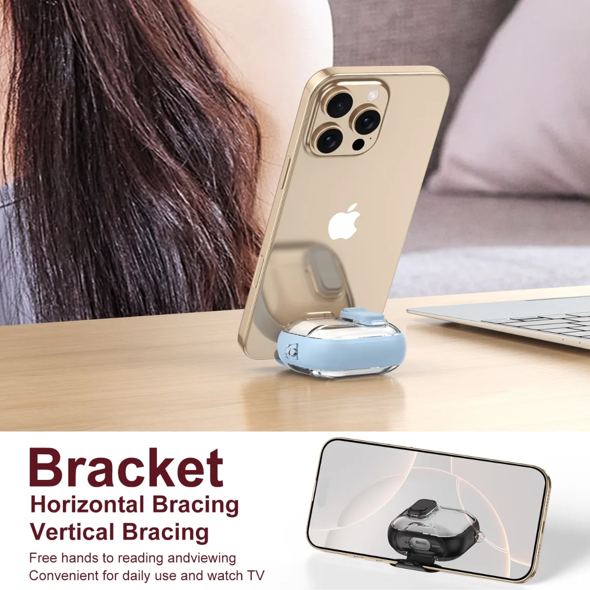 Magnetic Automatic Earphone Cover for AirPods Pro 3 Shockproof Headphone Cover for AirPods 4 or Pro or Pro 2nd with Phone Holder
