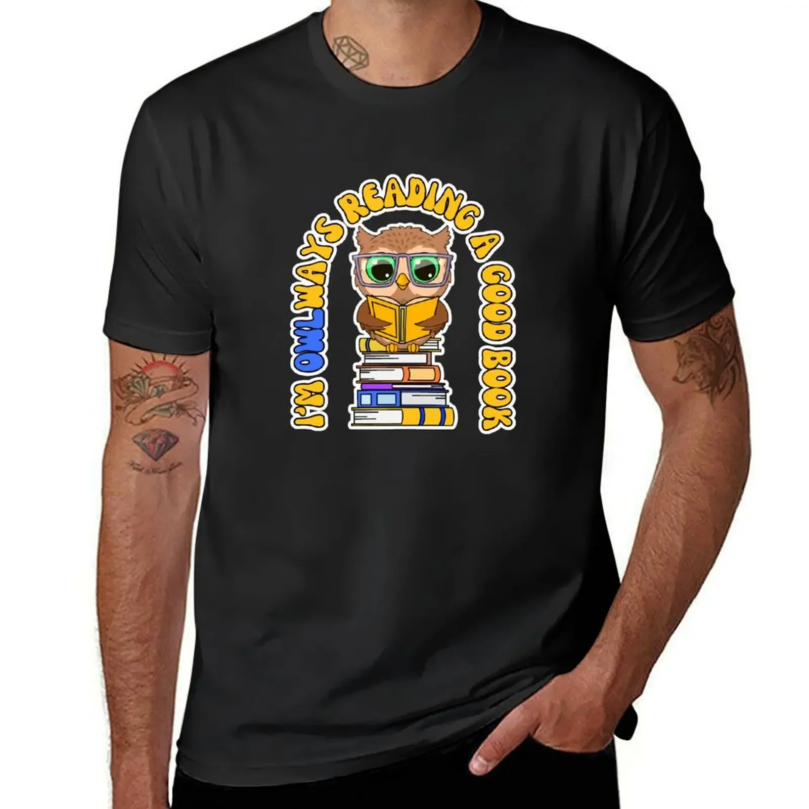 

Owl Reading T-Shirt quick drying sublime quick-drying black t shirts for men