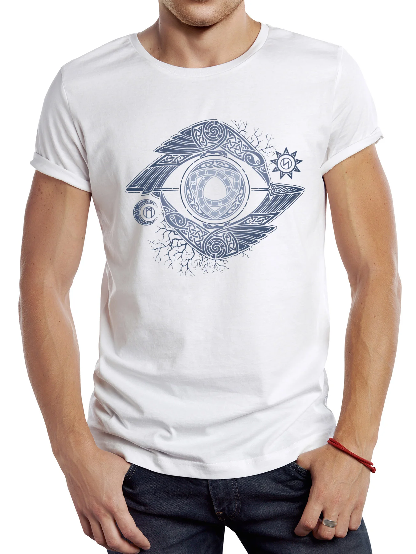 

FPACE Funny Geometric EYE Printed TShirt Graphic Casual Hipster Man T Shirt Hip Hop Loose Women Tees