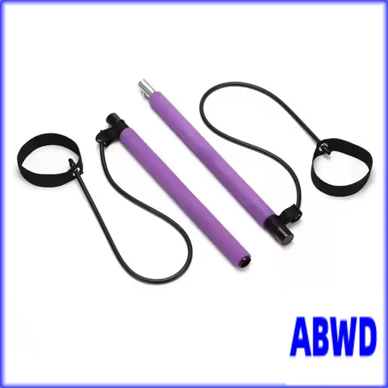 

WD-Multifunctional Pilates Stick Yoga Equipment Fitness Elastic Resistance Band Household Stretch Elastic Rope Belt