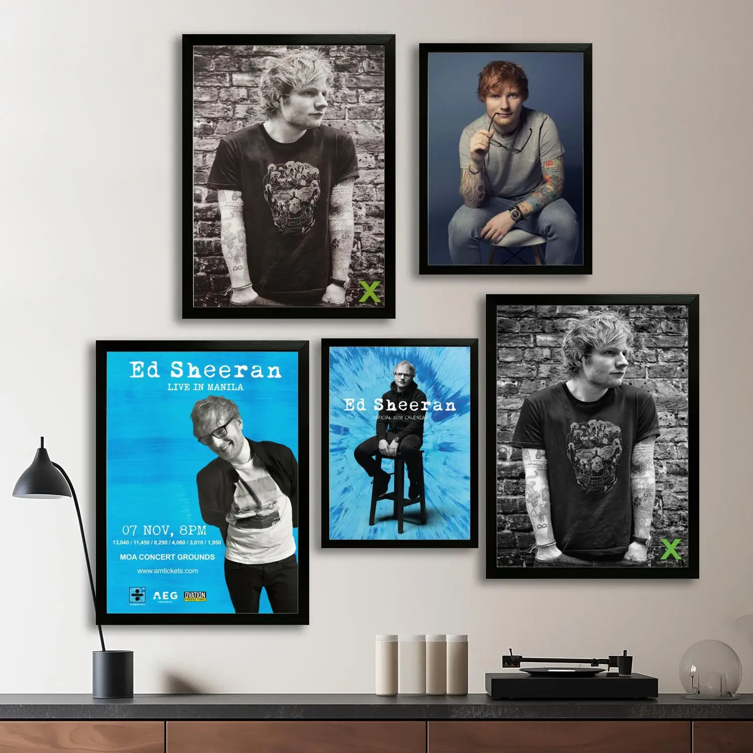 Ed Sheeran Canvas Art Poster and Wall Art, Picture Print, Modern Family Bedroom Decor, Posters,Decorative painting