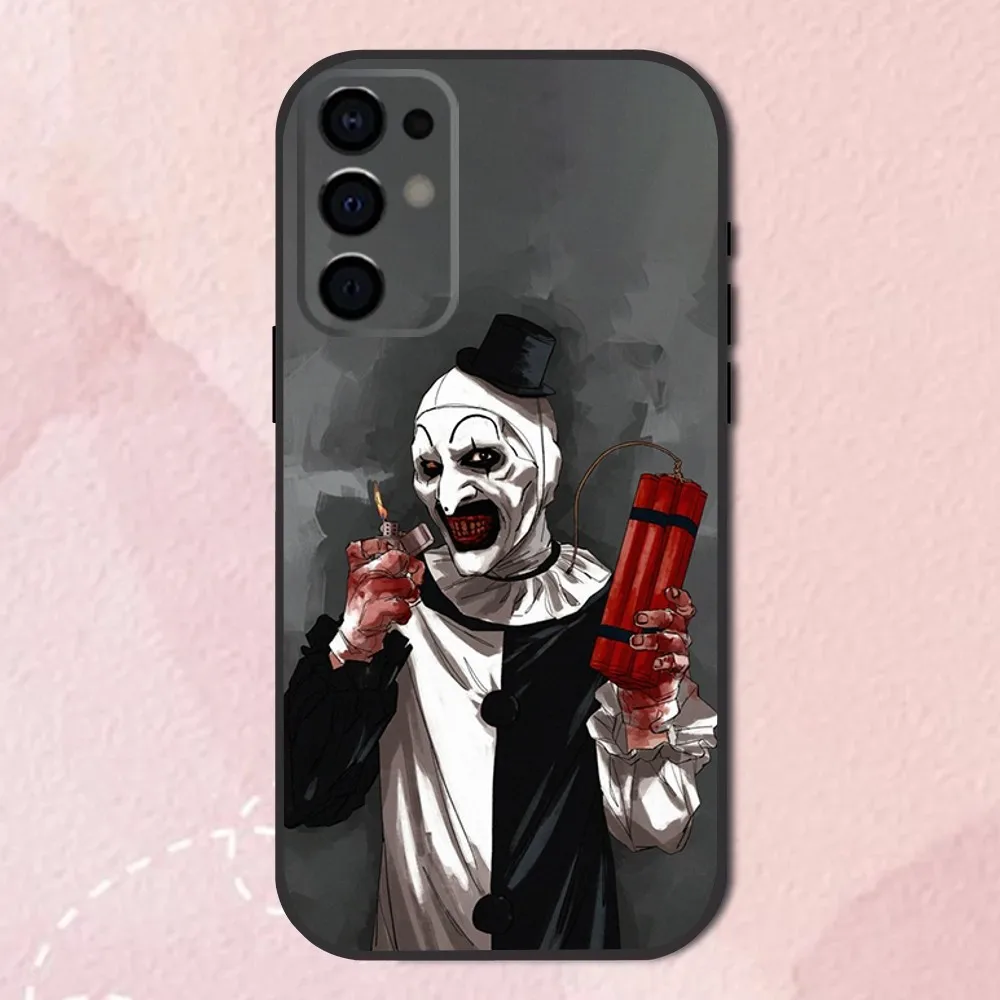 Art the C-Clown T-Terrifier Phone Case For Samsung S25,S24,S21,S22,S23,S30,Ultra,S20,Plus,Fe,Lite,Note,10,9,5G Black Soft Shell