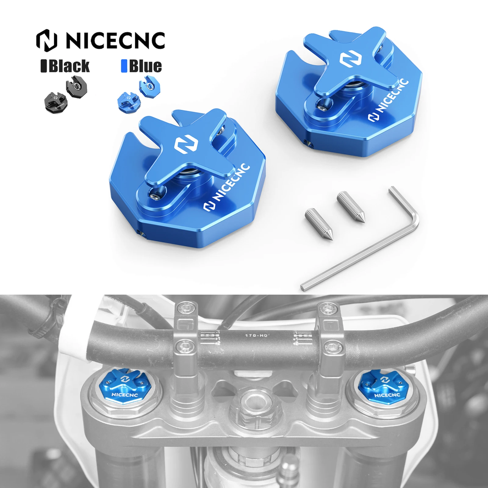 

For Yamaha YZ125 YZ250 YZ250F 2008-2023 YZ250X YZ450FX YZ250FX WR250F 2015-2023 YZ450F WR450F YZ125X Front Forks Adjustment Knob