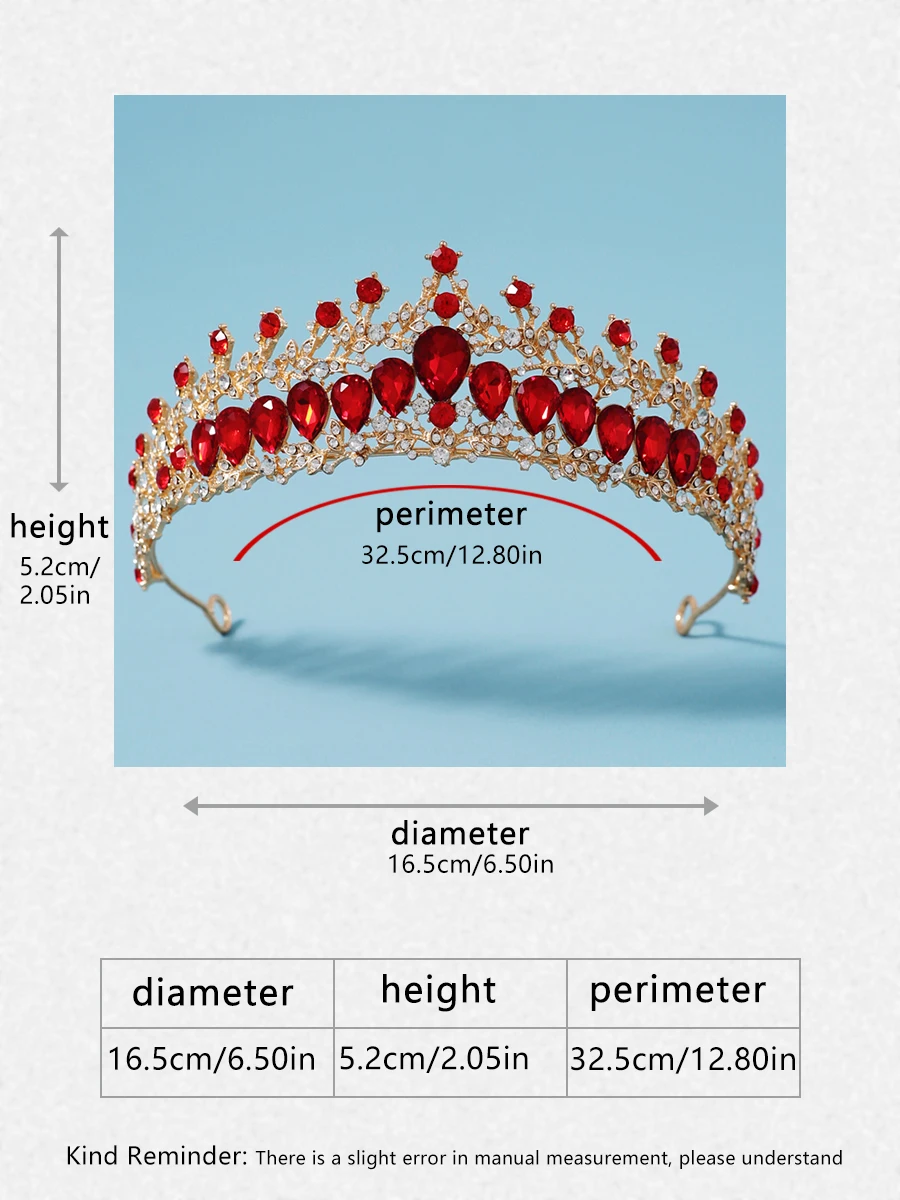 Itacazzo copricapo da sposa corona Classic Tiras adatto per matrimoni da donna, feste di compleanno