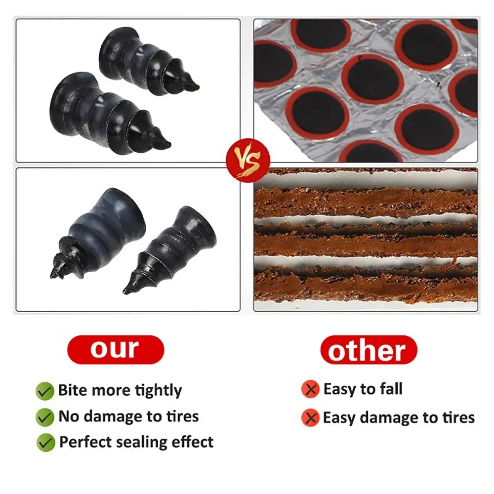 Car Motorcycle Vacuum Tyre Repair Nails 10/30Pcs Car Tools Universal Truck Scooter Bike Tire Puncture Repair Tubeless Tools