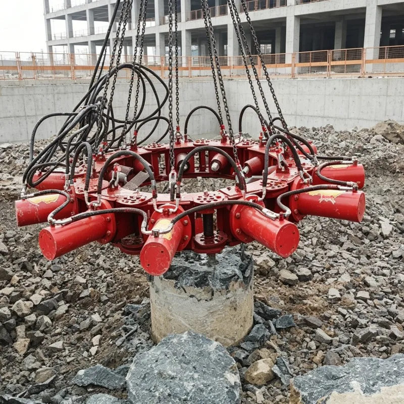 Customized Hydraulic Pile Cutter Pile Breaker Concrete Crusher Attachment High Efficiency