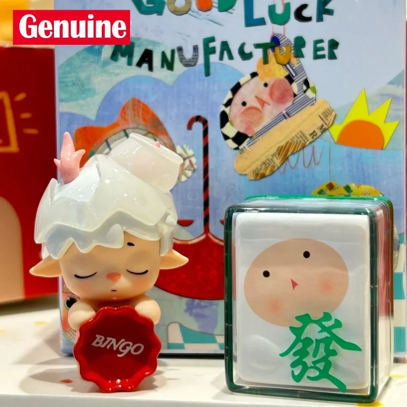 Original Heyone Blind Box Mini Good Luch Manufacturing Bureau Series  Mystery Box Doll Gift Trendy Handmade Toy Fun Gift
