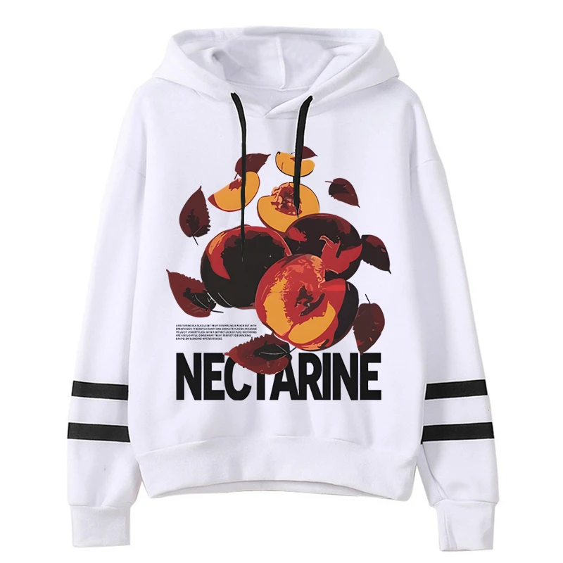 빈티지 90 년대 넥타린 그래픽 후드티, 남녀공용 빈티지 넥타린 스웻셔츠, 하라주쿠 패션 스트리트웨어, 클래식 후드티 