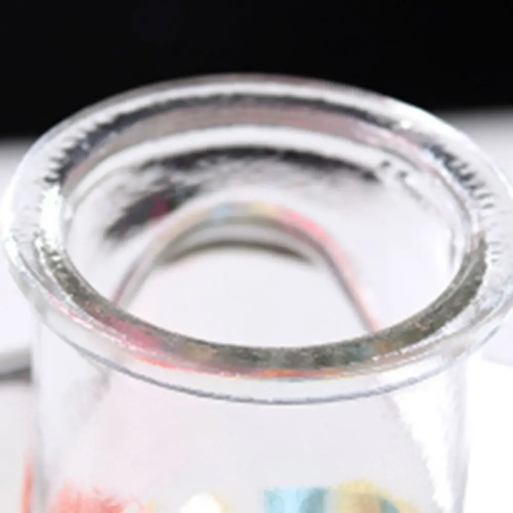 Clear Stars Shape Origami Stars Glass Bottle Creative Wishing Bottle Mini DIY Craft Glass Jars Pentagram Storage Bottle