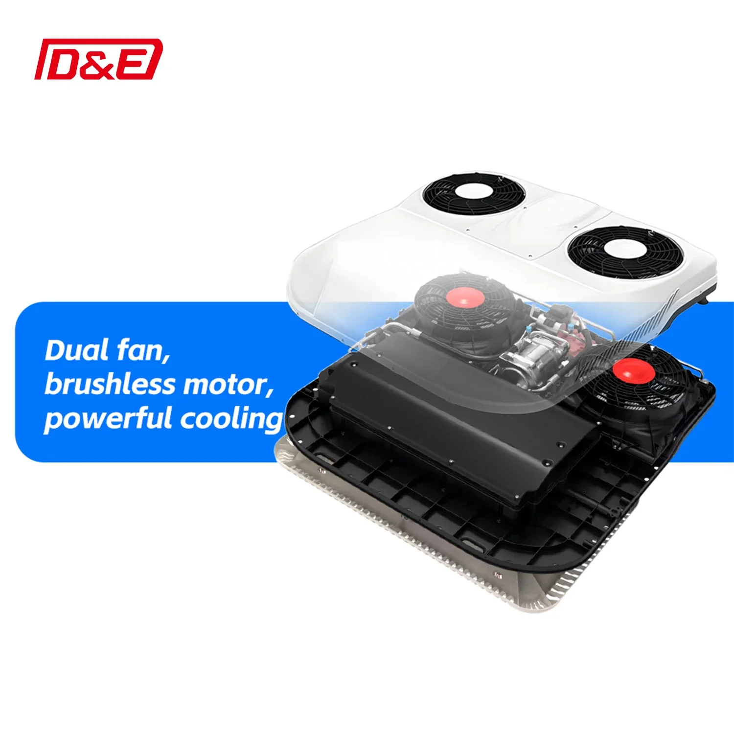 High Efficiency Refrigeration 24V Parking Air Conditioner For Trucks And Vans Suitable For Long Distance