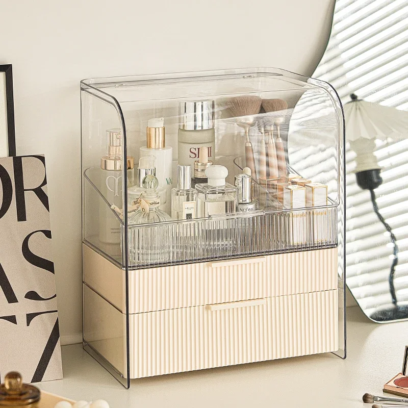 Clear Makeup Organizer PET Dustproof Storage Box, Bathroom Organizer, Lipstick Organizer Box, Acrylic - Image 3