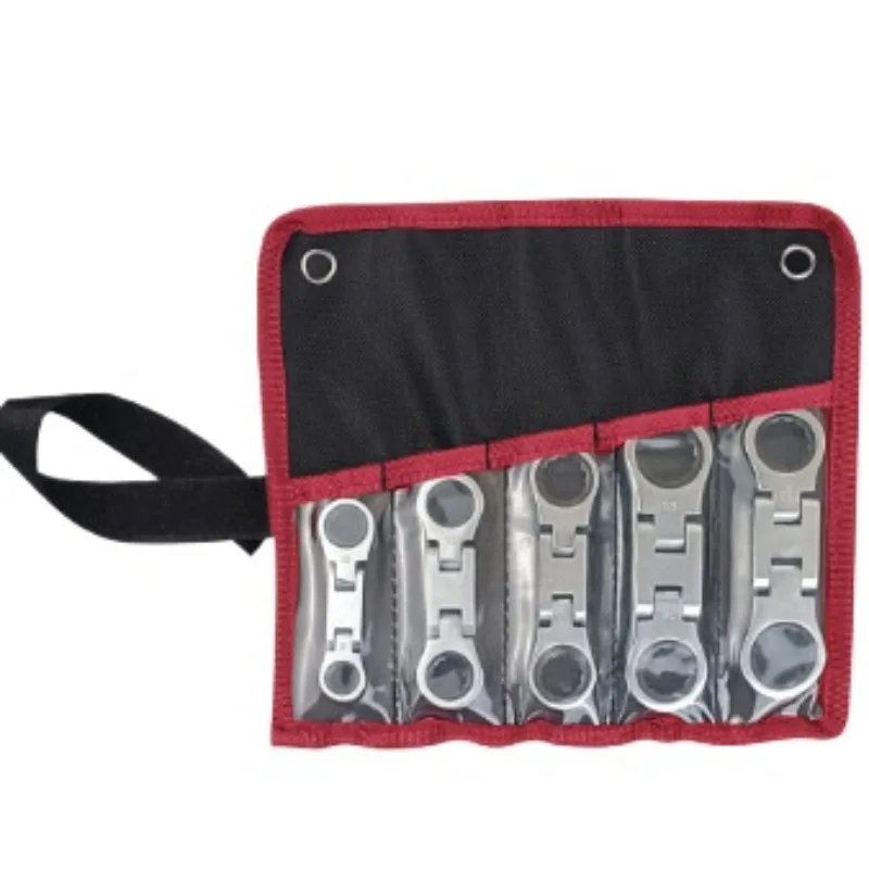 For 5-Piece Movable Head Ratchet Wrench Set Set 8*10-12*13-14*15-16*18-17*19mm