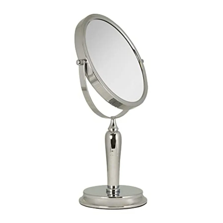 

Anaheim 8.75" Round Non-Lighted Makeup Mirror 5X 1X Magnifying Makeup Mirrors Rotating Head Makeup Mirror for Desk