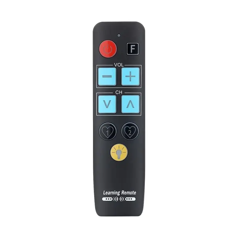 DT39 Universal Big Button TV Remote for Seniors, Backlit Learning Remote with Auto Search for Elderly, Easy to Use