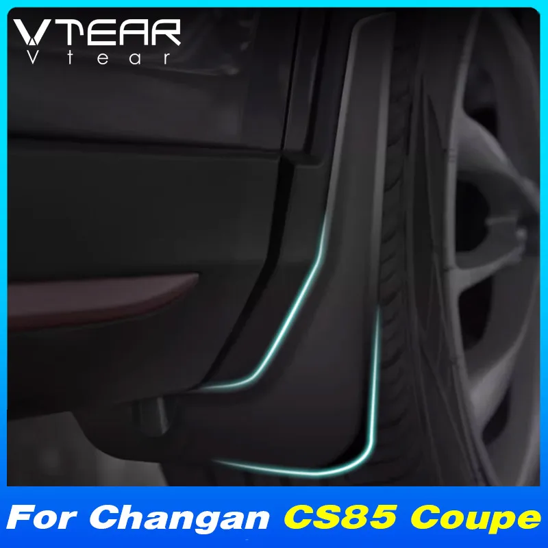 

Vtear Car Anti Dirty Mudguard Fender Wing Cover Decoration Tire Splash Accessories Exterior Guard Parts For Changan CS85 Coupe