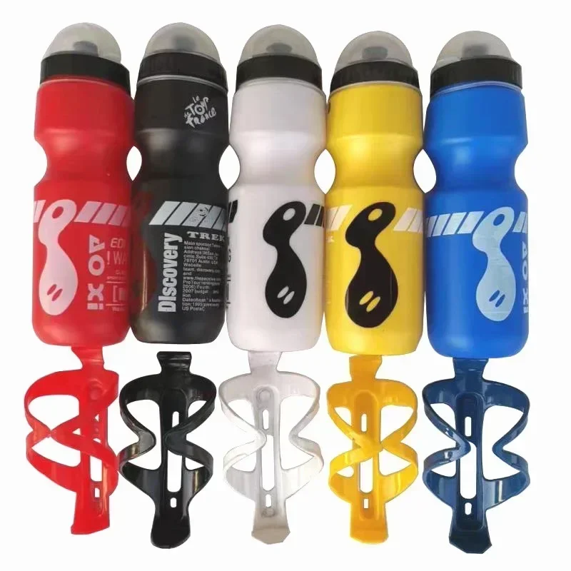 750ML Portable Mountain Bike Water Bottle Outdoor Sports Water Bottle+Water Bottle Holder Outdoor Sports Portable Water Bottle