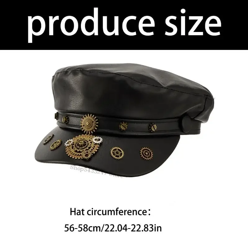 Cappello da pittore giapponese Steampunk Harajuku Cappello da tassista britannico per cappello alla autunno inverno da ogni