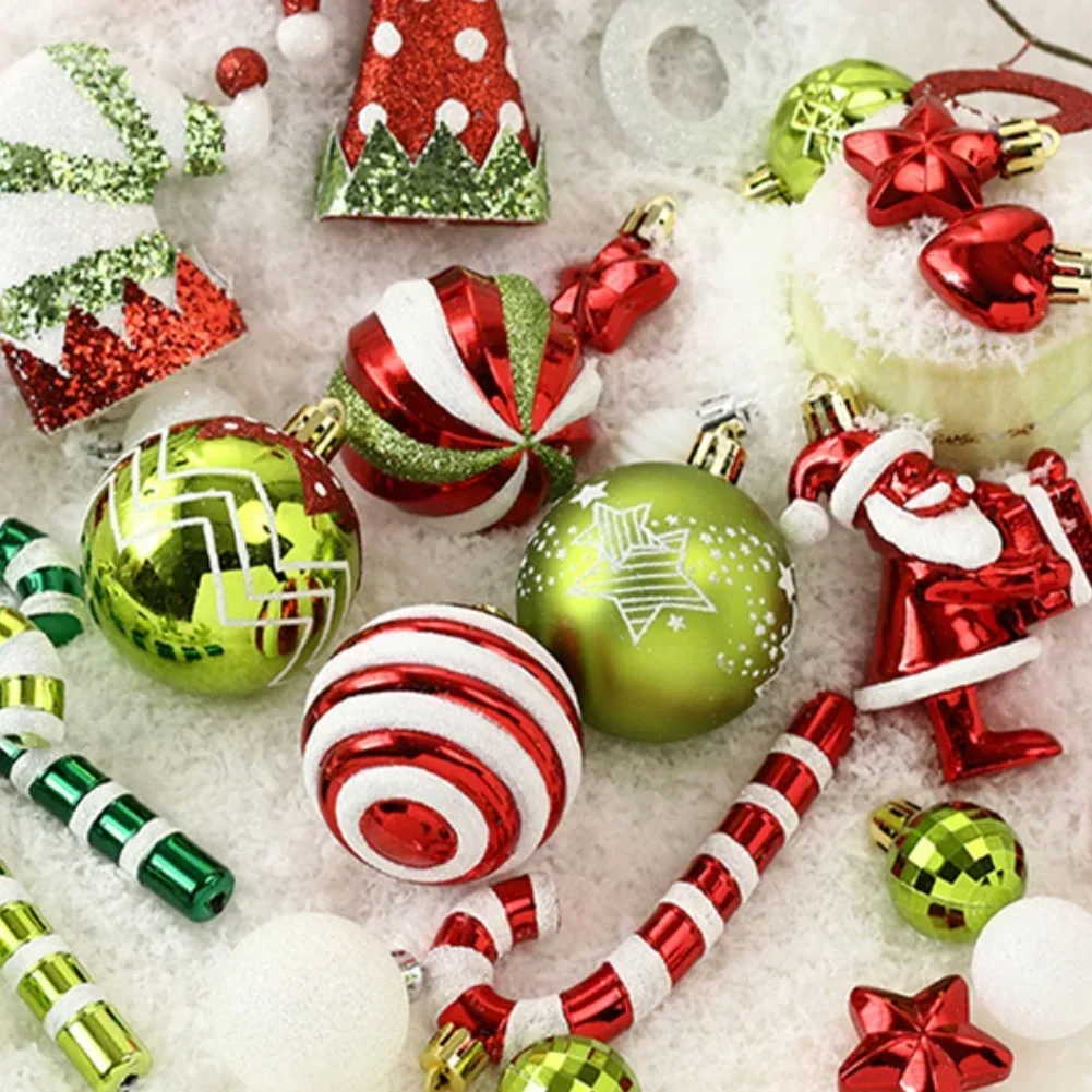 

50Pcs Christmas Tree Ornaments 60mm Christmas Ball Ornaments Set For Xmas Tree Christmas Decorations Weihnachtsdeko