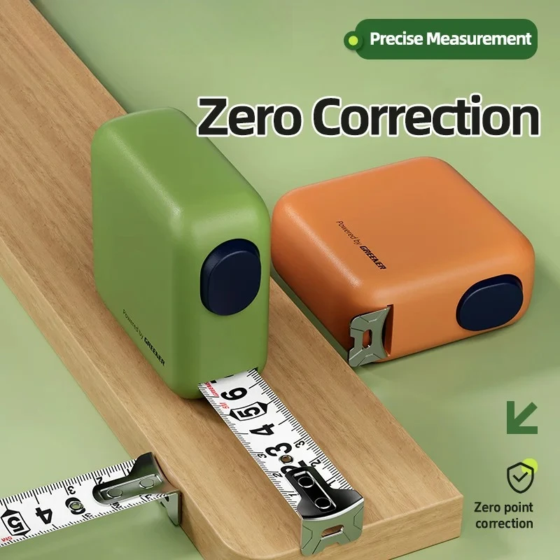 3/5M Selbstverriegelndes Maßband, Kompaktes Präzises Metrisches Messband mit Anti-Fall-Design, für Einfaches Mitnehmen