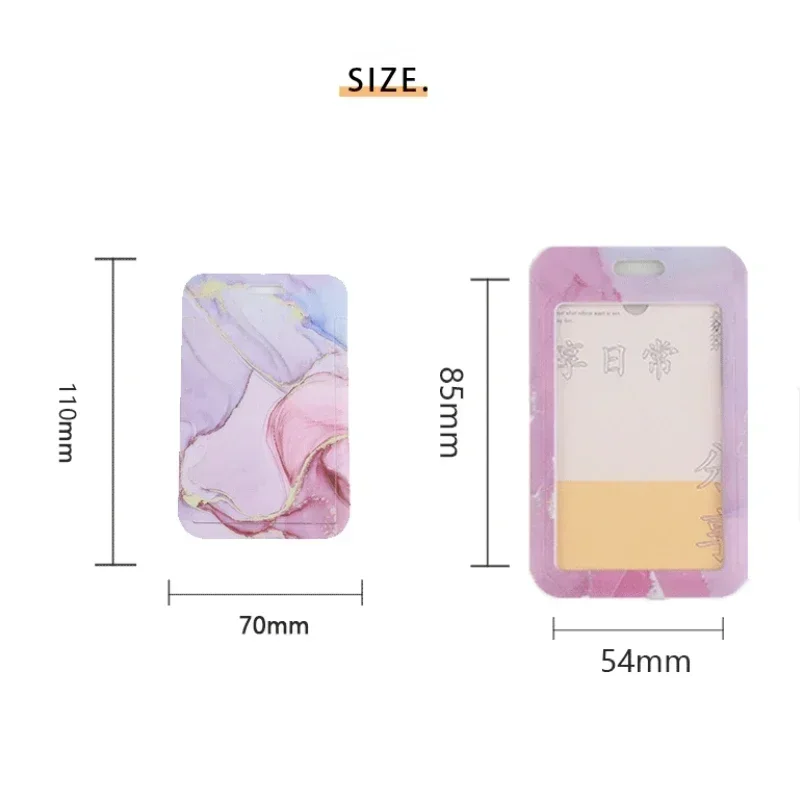 Fashion Work Card Holder ID Name Tag Students Bus Pass Access Card Cover Case Badge Holder Bank ID Holders Travel Accessories