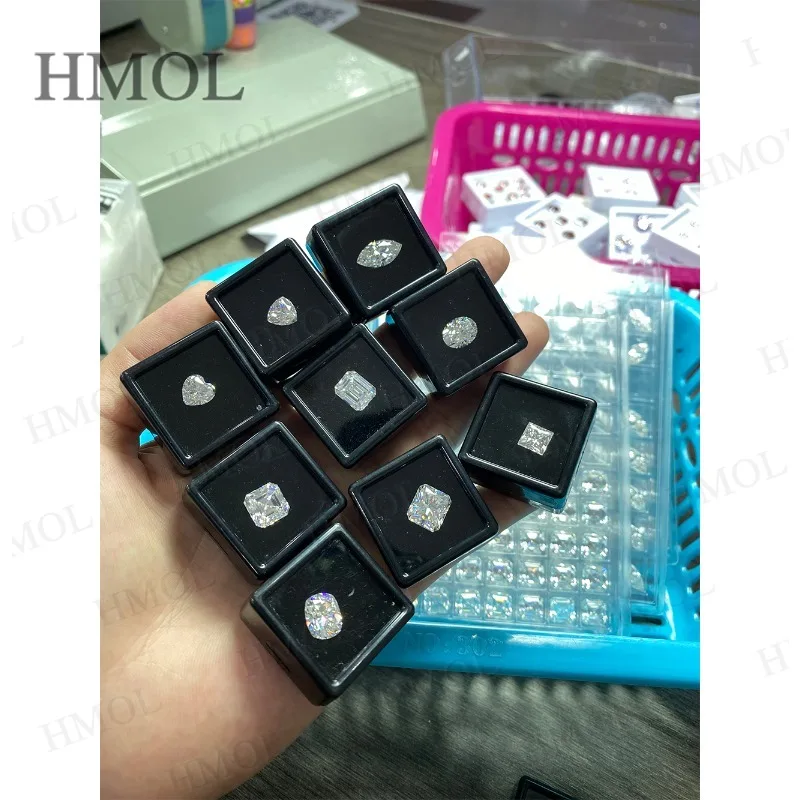 New Super White Hot Sale Pear Princess Radiant Cushion Heart Emerald Triangle Asscher Oval Marquise Fat Triangle Brilliant Cut