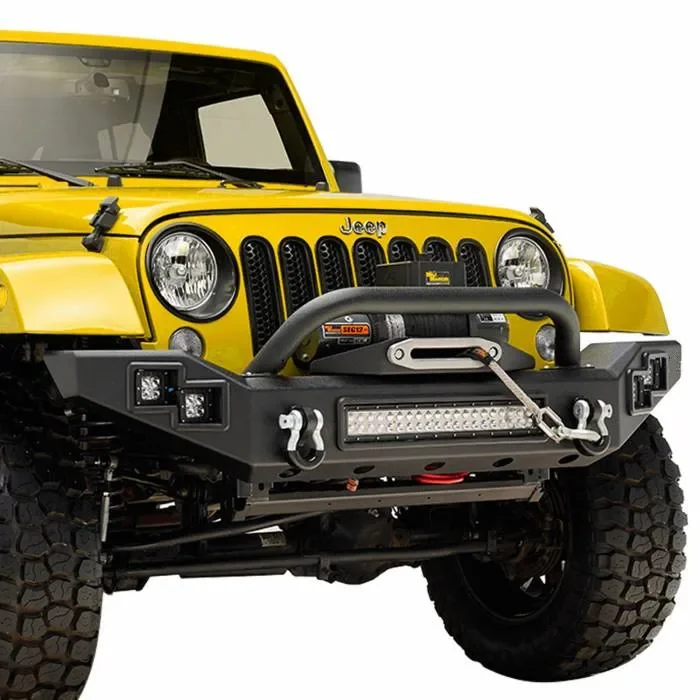 KSCPRO Manufacturer Wrangler Accessories Front Winch Bumper For Jeep Wrangler JK JL