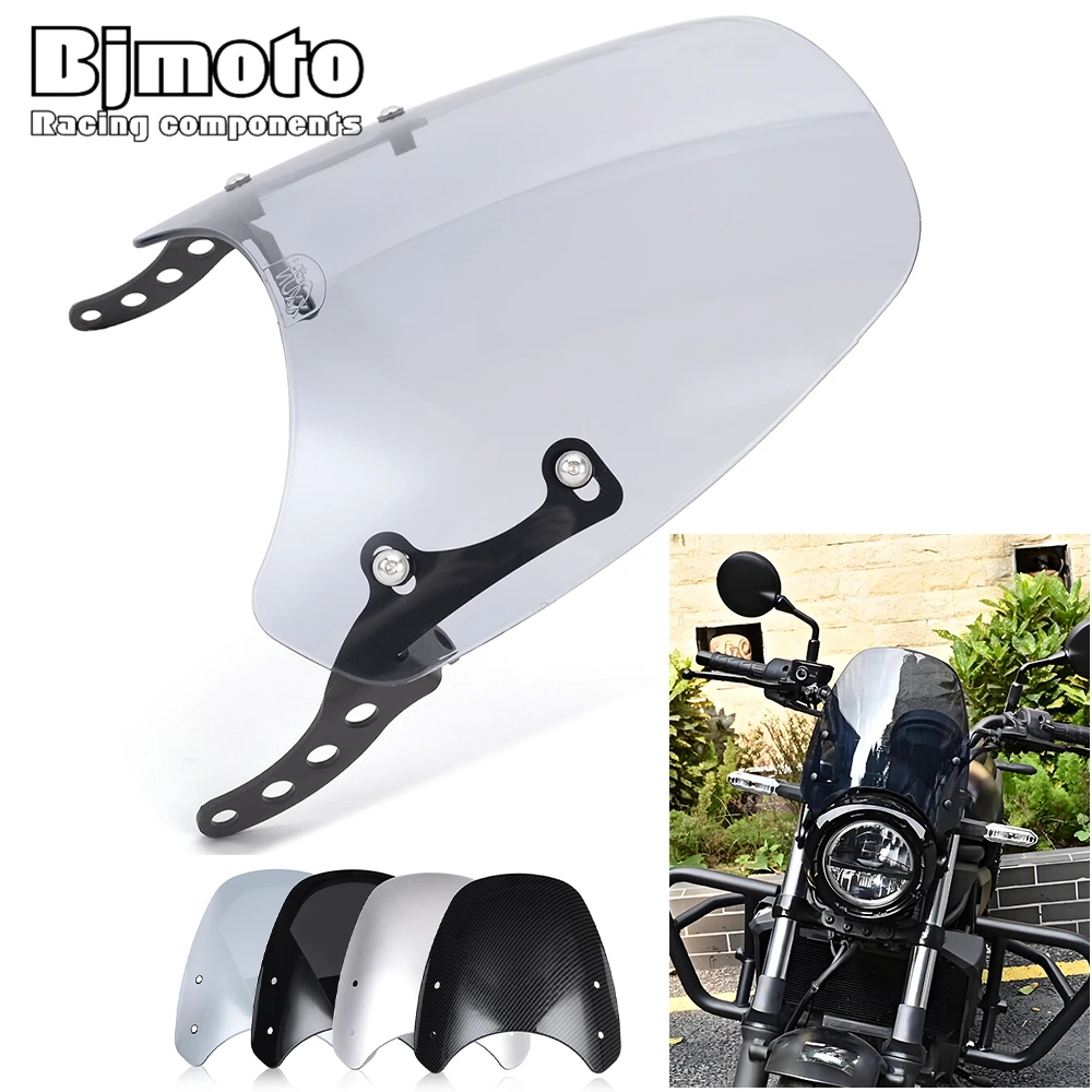 Windscreen Windshield For Kawasaki Eliminator 500 2024-2025 Motorcycle Upper Wind Deflector