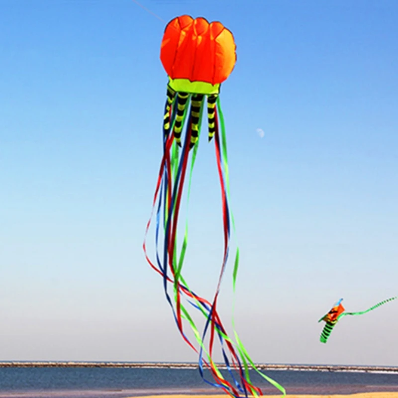 8m jellyfish kites flying for adults kites line nylon kites factory windsurfing street toys dragon kite fish kite kitesurfing