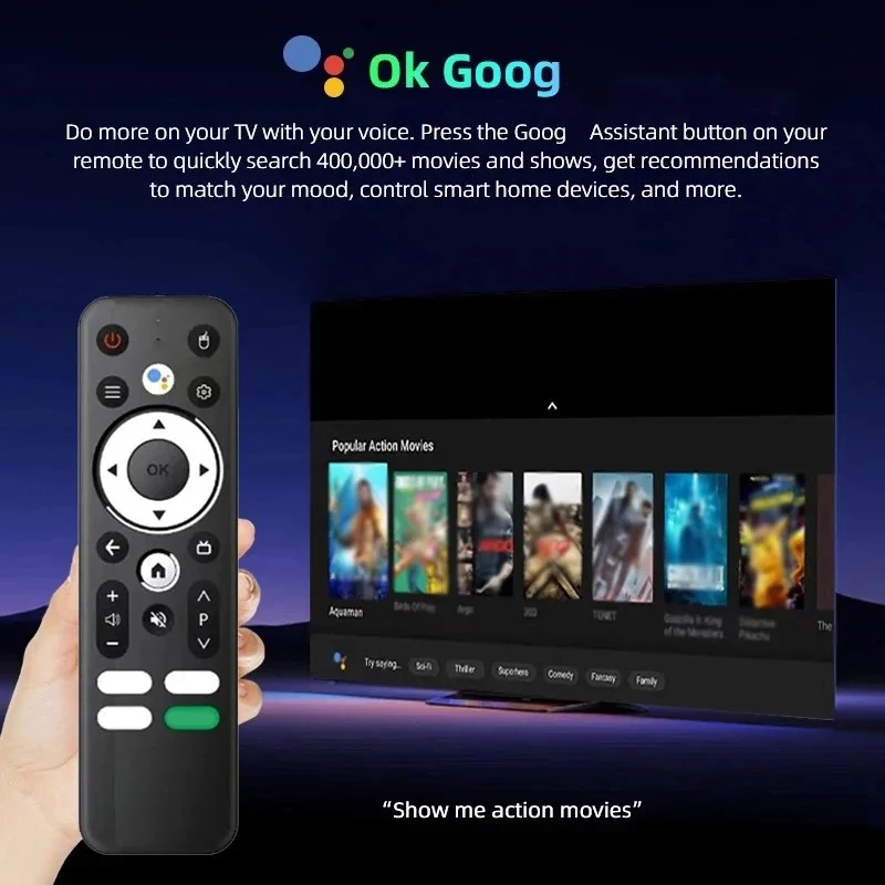 Play ATV H313 Smart TV Box Android 13.0 H313 رباعي النواة 2.4G/5G Dual Wifi BT 4K HD مشغل الوسائط ثلاثي الأبعاد iptv صوت عن بعد 8GB 128GB