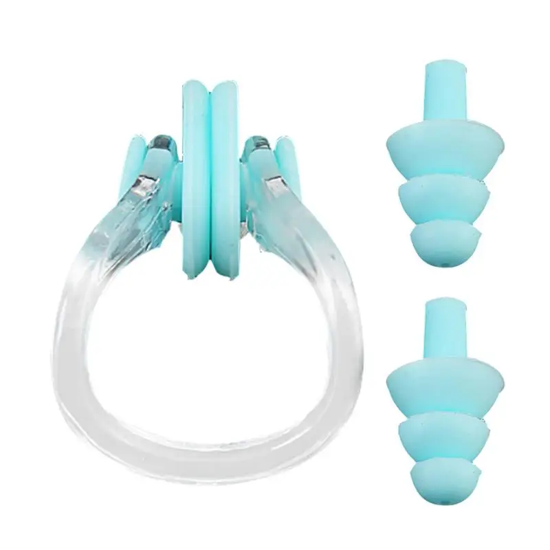 

Waterproof Earplugs For Swimming For Kids Nose Clip For Swimming Waterproof Water Sports Earplugs Silicone Swim Ear Plugs