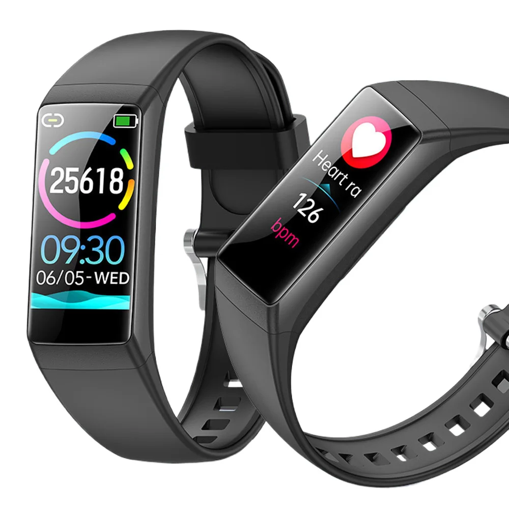 Fashion Sports Wristband Heart Rate Blood Pressure Temperature Monitor Healthy Smart Bracelet Waterproof Multiple Sport Modes