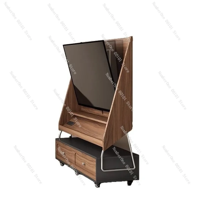 Mid-Style Solid Wood High-End Mobile TV Cabinet, Popular Retro Small Living Room Collection with Ample Storage Space
