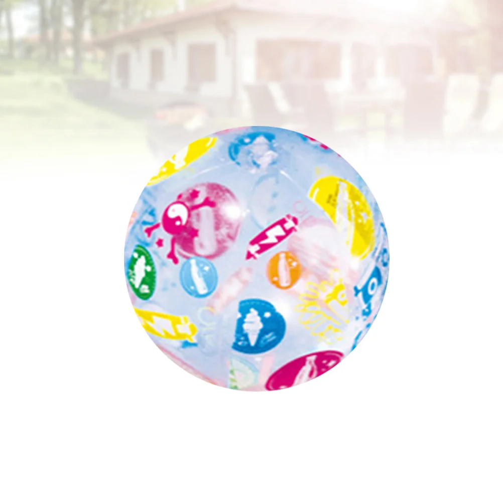 

Fashion Sequin Inflatable Ball Summer Funny Water Fun Play Beach Ball Pool Ball Party Favor for Kids Children(Random Pattern)