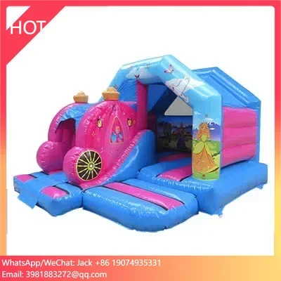 

Outdoor Commercial PVC 3D Carriage Front Slide Combi Inflatable Toys Accessories Combo