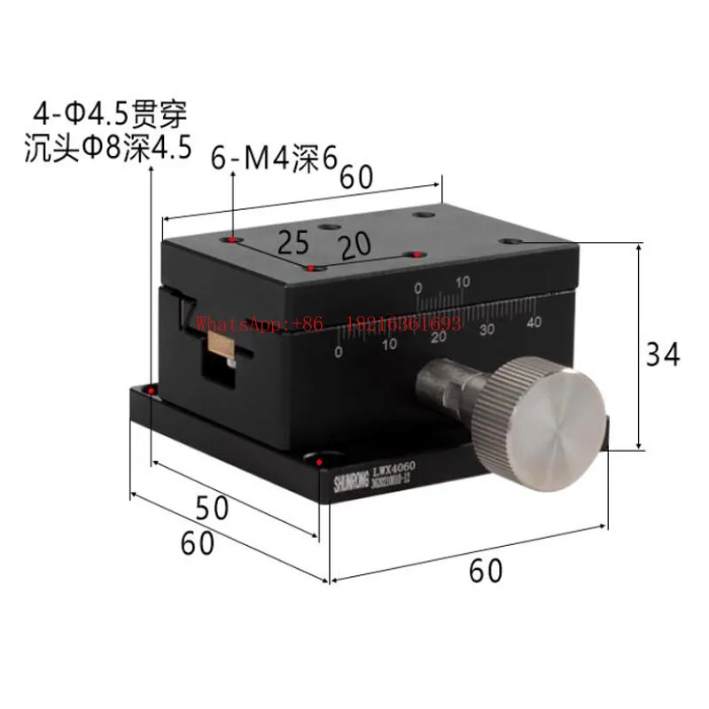 Limited Offer Gear Dovetail Guide Sliding Platform LWX4060 - X-axis Motion Platform