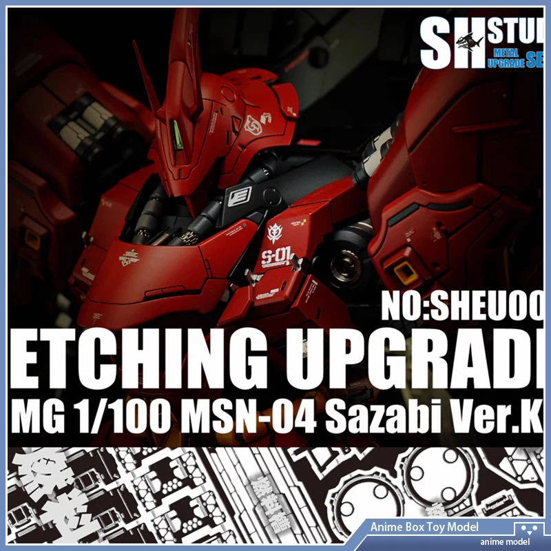 SH STUDIO for Gundam  MG MSN-04 SAZABI VER.KA ETCHING UPGRADE Special Etching Sheet Assembled Model