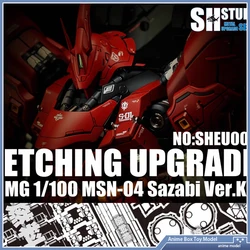 SH STUDIO for Gundam  MG MSN-04 SAZABI VER.KA ETCHING UPGRADE Special Etching Sheet Assembled Model