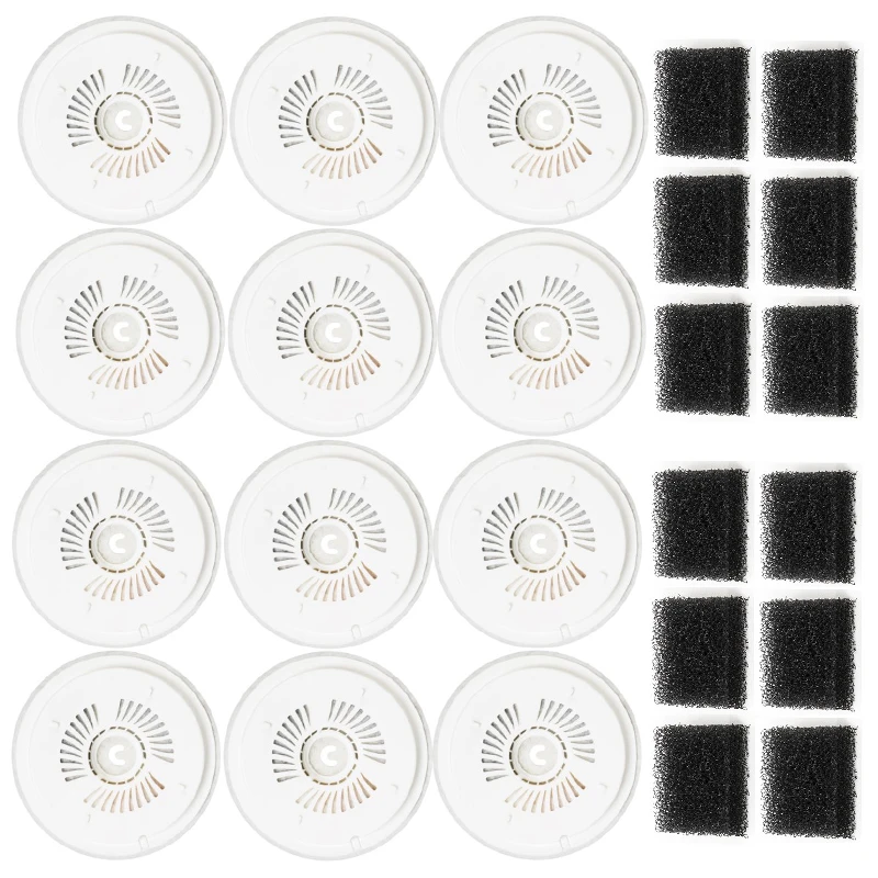 

12 комплектов сменных фильтров для фонтана для домашних животных PETKIT для Eversweet 2S/3/3 Pro, Solo/Solo2/Solo SE и CYBERTAIL