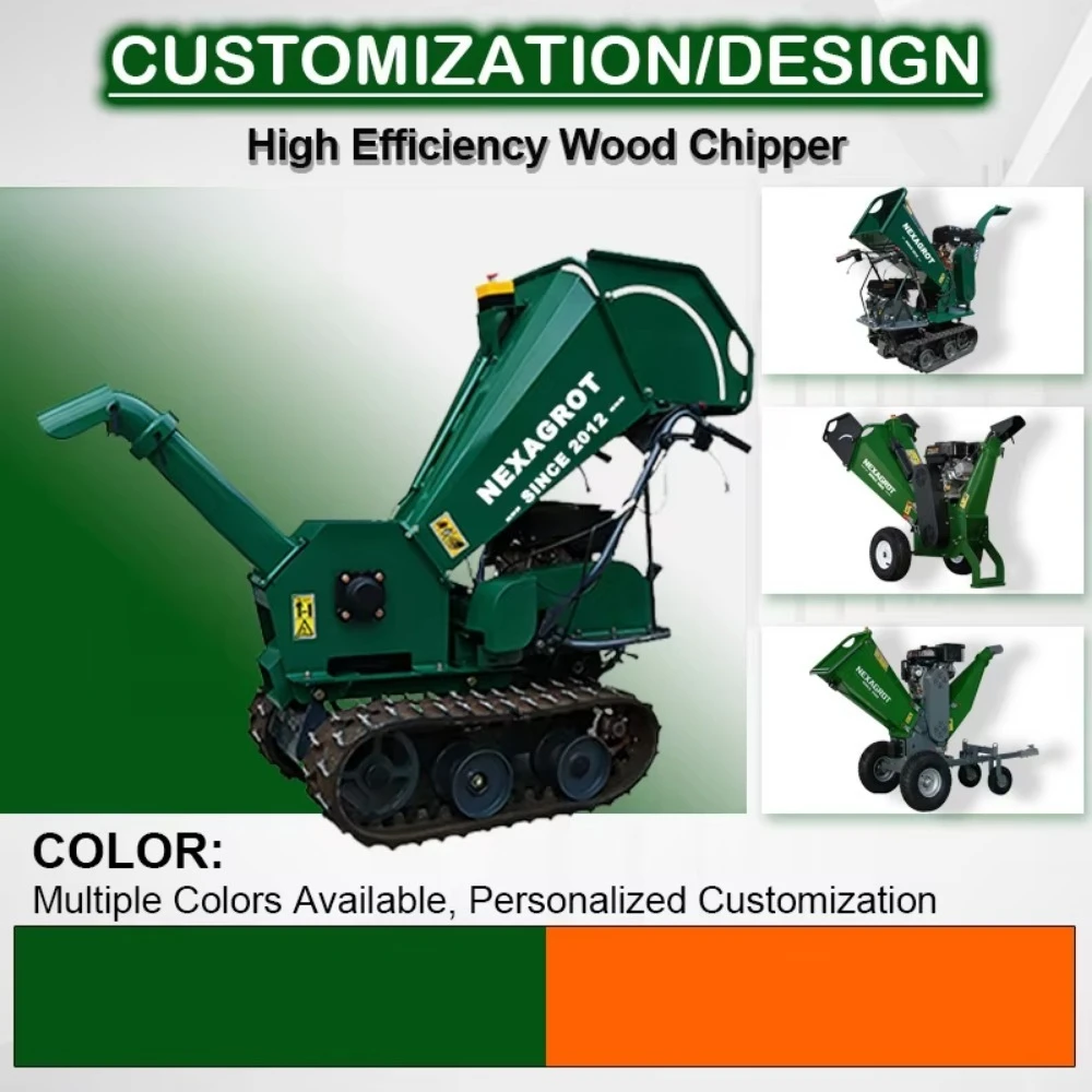 Heavy Duty Electric Garden Shredder Chipper, 60mm Capacity Leaf Branch Wood Crusher Machine for Backyard Garden Waste Recycling