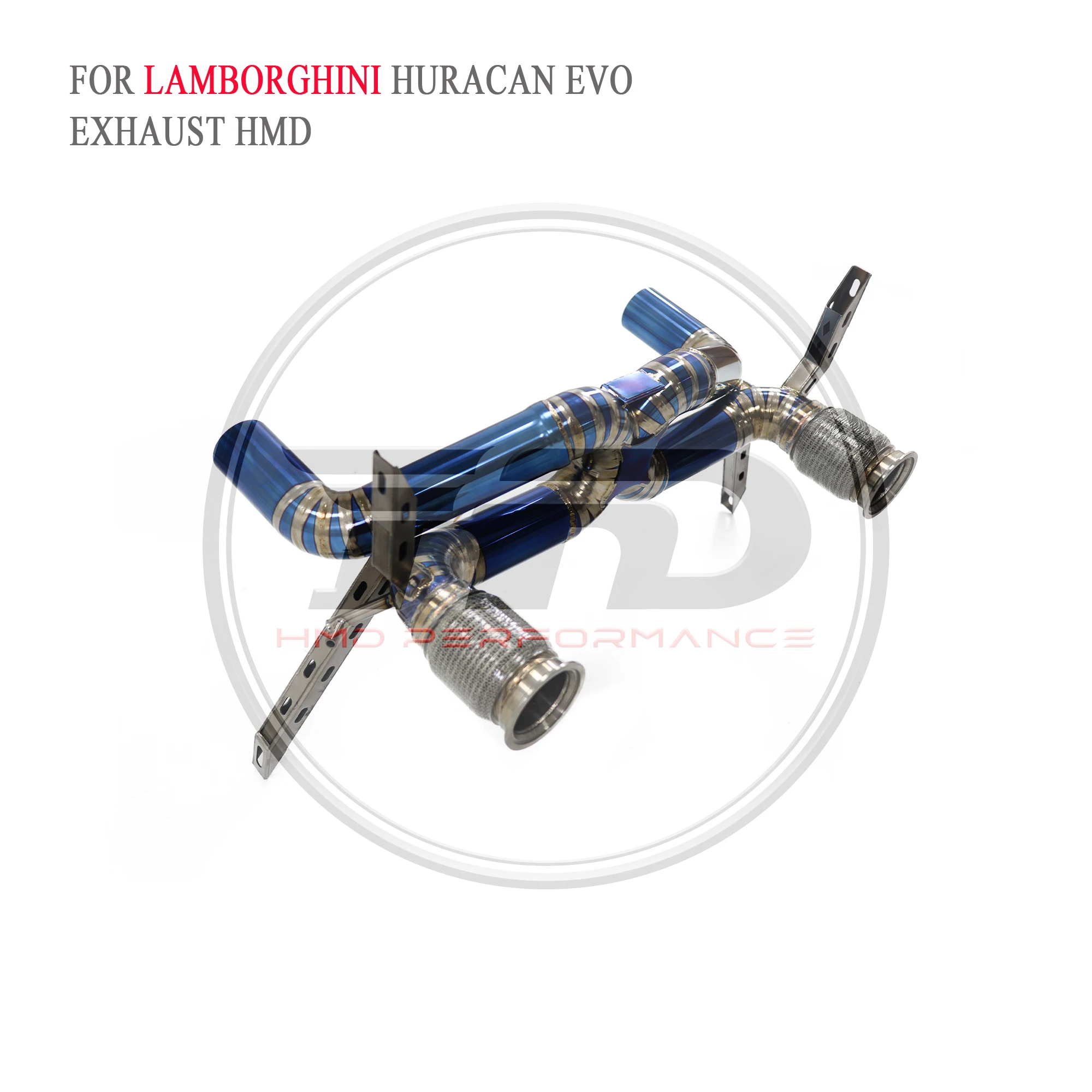 HMD Titanium Exhaust System Performance Catback for Lamborghini Huracan EVO 5.2L Without Valve OPF Version