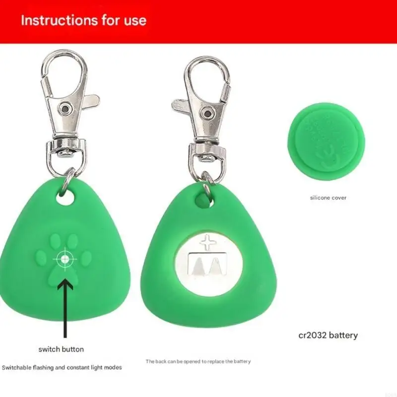 Waterproof LED Pet Safety Light Glowing Triangle for Night observability Easy Use 