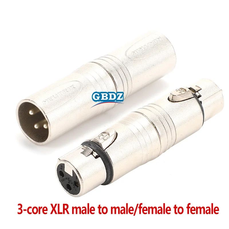 

NA3FF NA3MM 3-core XLR Audio Conversion Plug Male/Female To Male/Female Audio Adapter Connector For Microphone balanced Speaker