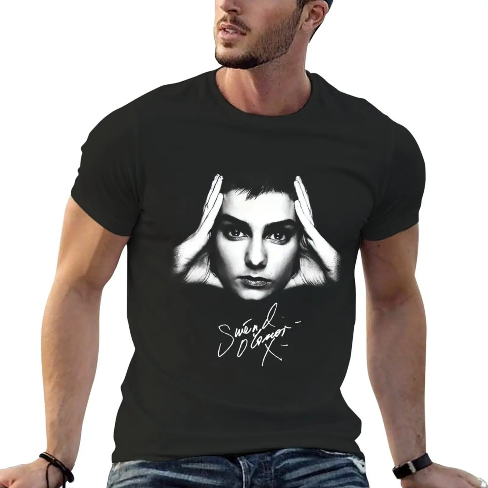 Sinead O'connor Signature Vintage Singer Music T-Shirt customs shirts graphic custom t shirt designer shirts men workout shirt