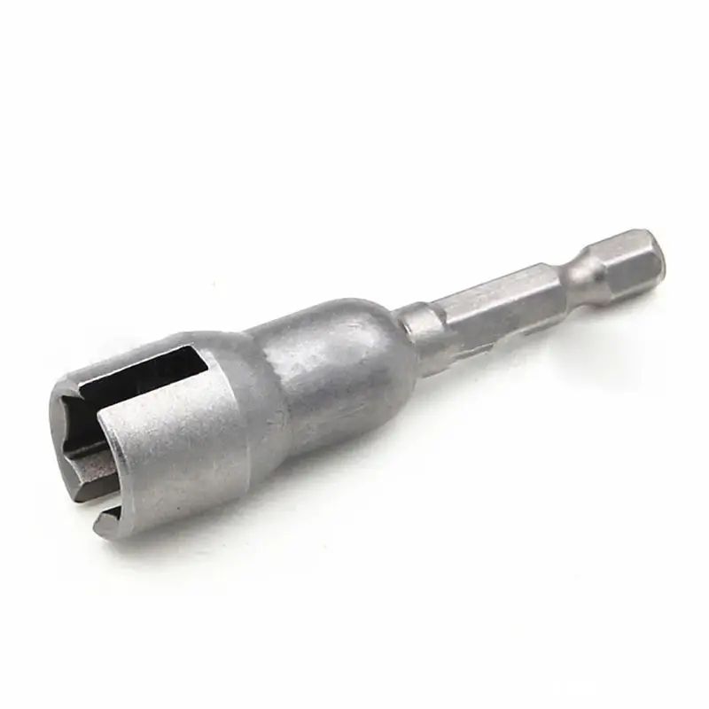 Chave de soquete sextavada 65mm longo cromo vanádio aço multi-função universal chave de soquete adaptador de chave de fenda elétrica