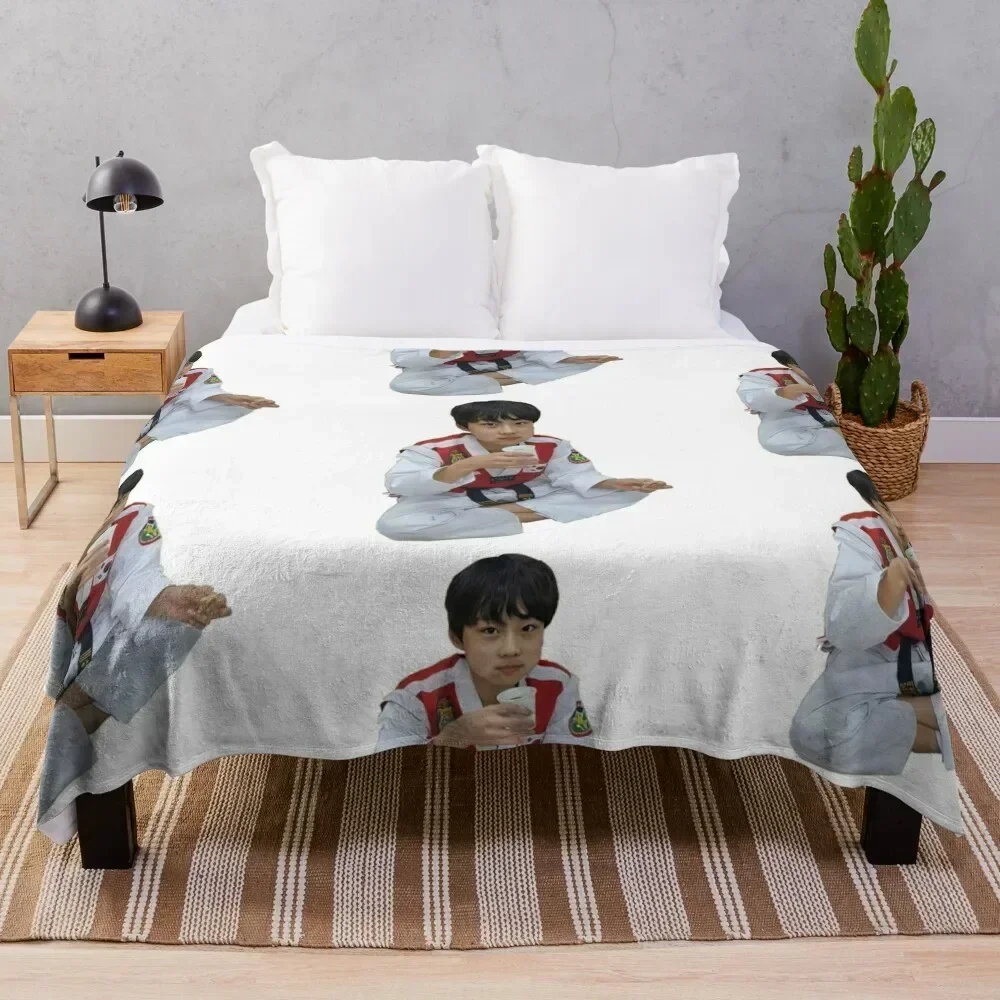 

Jungwon Pre Debut I-LAND Throw Blanket Soft Warm Blanket Gift for Grandparents