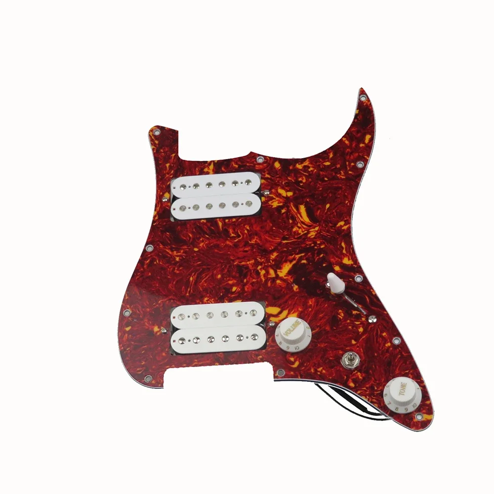 

3 Layer White Prewired Pickguard Alnico HH Humbuckers Pickups Guitar, Guitar Parts for Guitars