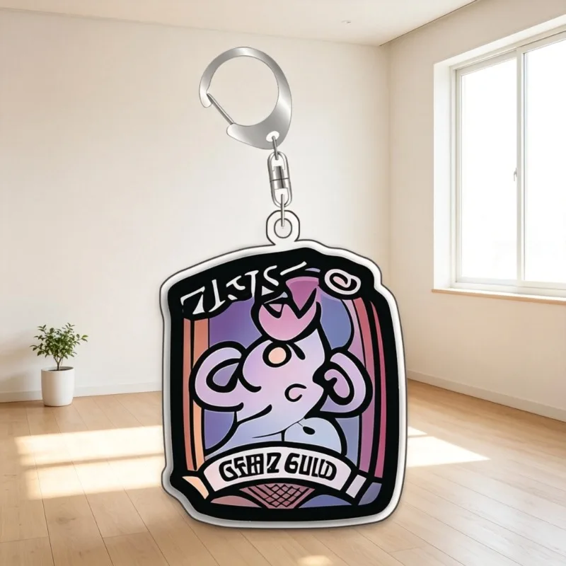 Keychain For Pokemon Staryu Rapidash Vivillon Acrylic Homemade Cartoon Anime Backpack Pendant DecorationCollection Fans Gift 5cm view 2