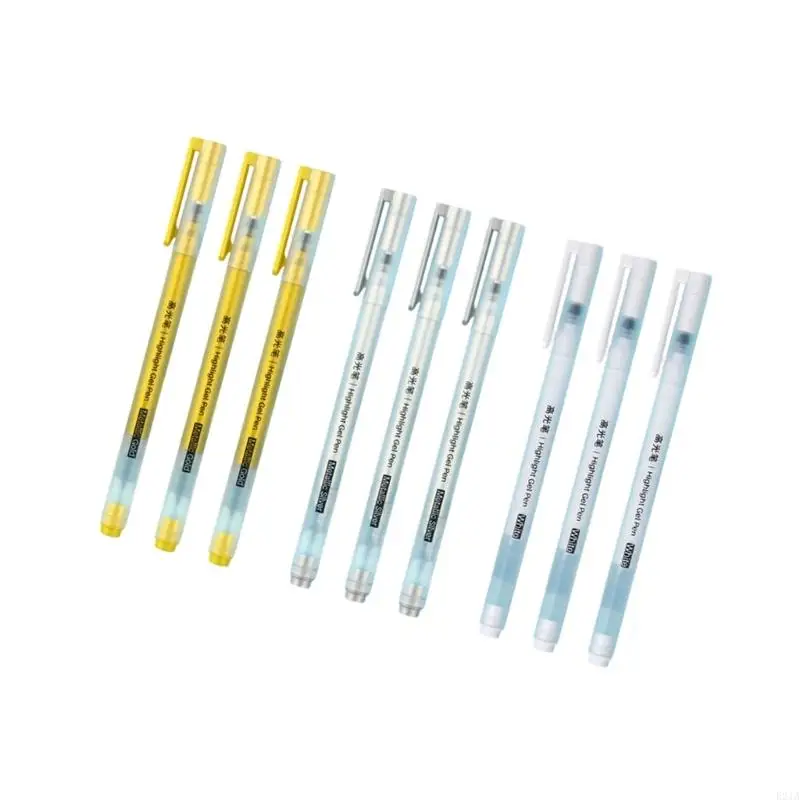 1 Set Hight Gel Gel Gold Silver White Gel Pen Pen
