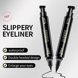 Liquid Eyeliner Pencil Super Waterproof Black Double-Headed Stamp Long Lasting Eyleliner Cat Eye maquiagem Cosmetic Makeup Tool